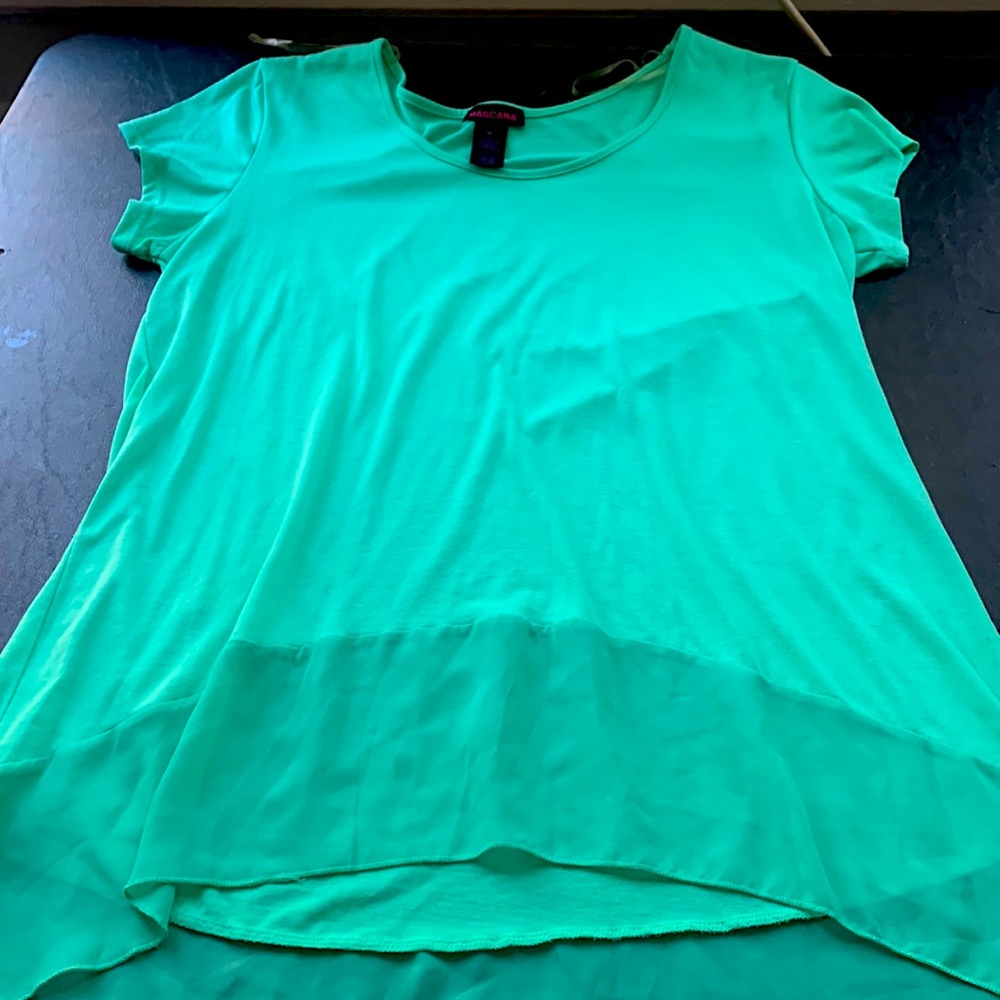 Teal shirt